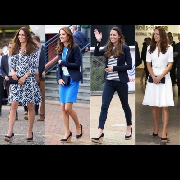 Stuart Weitzman Corkswoon Cork Leather Wedges - Picture 5 of 7